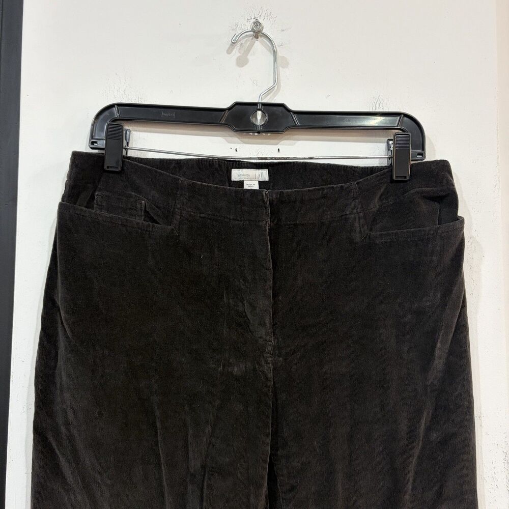 Brown J Jill Corduroy Chino Pants Size 10 Cotton - Picture 2 of 6